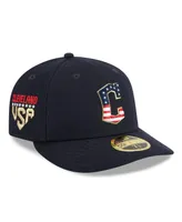 Men's New Era Navy Cleveland Guardians 2023 Fourth of July Low Profile 59FIFTY Fitted Hat