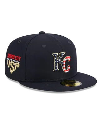 Men's New Era Navy Kansas City Royals 2023 Fourth of July 59FIFTY Fitted Hat