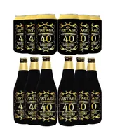 Cheers To 40th Years, 40th Birthday Can Cooler Bottle Cooler, 40th Birthday Gifts for Men, 40th Birthday Sleeve, 40th Birthday Decorations for Men, 40