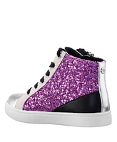 Nina Toddler Girls Yuti Glitter Material Zipper Closure Sneaker