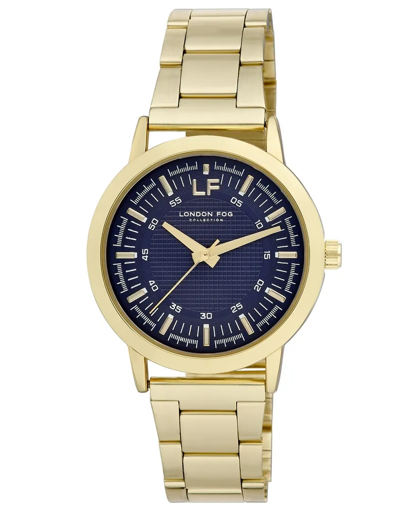 London Fog Women's Quartz Inverness Gold-Tone Alloy Watch 36mm