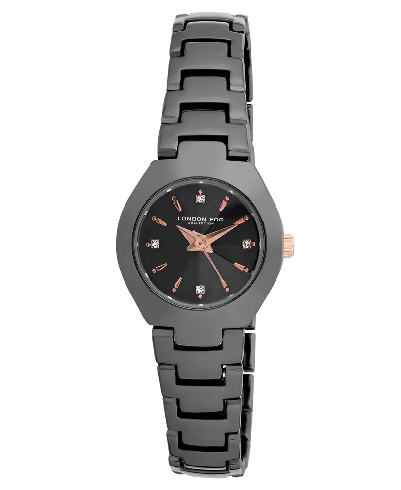 London Fog Women's Quartz Jermyn Black Alloy Watch 24mm