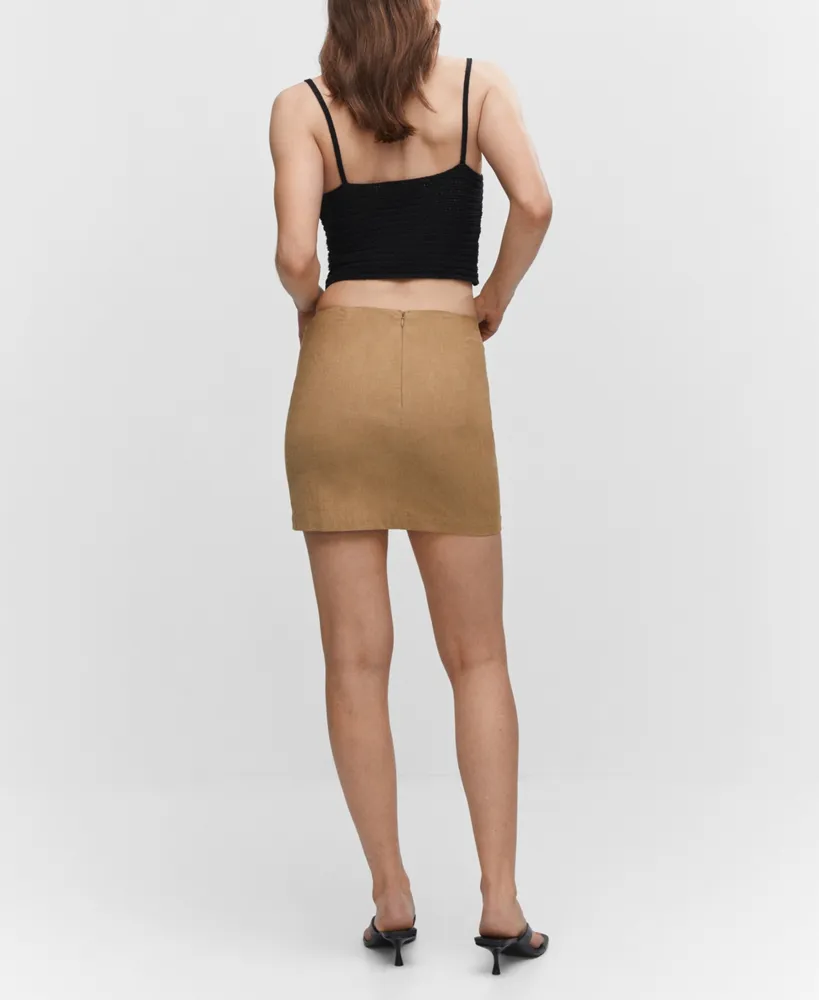 Mango Women's Ruched Details Skirt