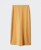 Mango Women's Long Flared Skirt