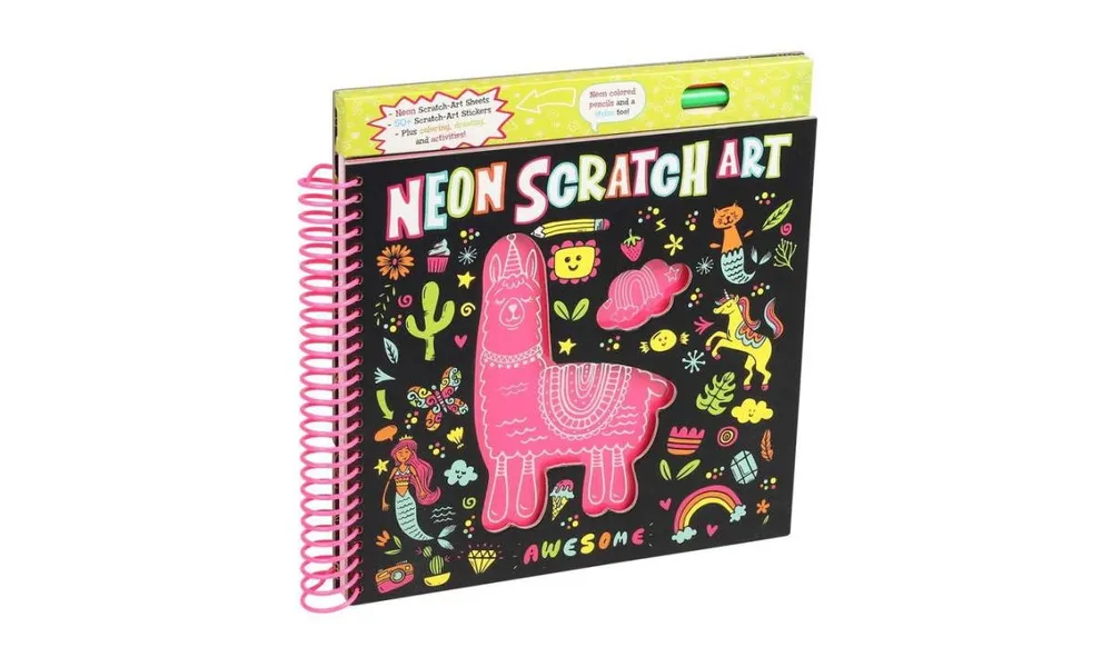 Neon Scratch Art by Editors of Silver Dolphin Books