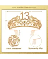 VeryMerryMakering Meant2tobe 13th Birthday Sash and Tiara for Girls