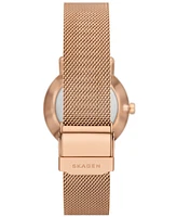 Skagen Women's Kuppel Lille Quartz Three Hand Rose Gold-Tone Stainless Steel Watch, 32mm