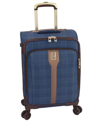 London Fog Brentwood Iii 20" Expandable Spinner Carry- on Soft Side, Created for Macy's