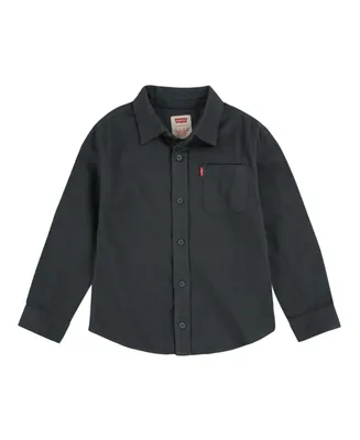 Levi's Little Boys Flannel Long Sleeve Button Up Shirt