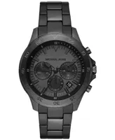 Michael Kors Men's Greyson Chronograph Black Ion Plating Stainless Steel Watch 43mm