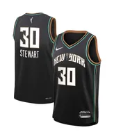 Big Boys and Girls Nike Breanna Stewart Black New York Liberty Swingman Player Jersey