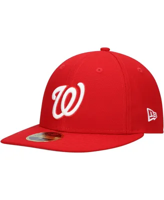 Men's New Era Scarlet Washington Nationals Low Profile 59FIFTY Fitted Hat