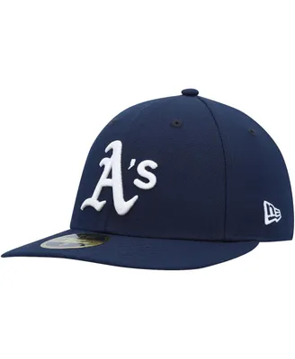 Men's New Era Navy Oakland Athletics Oceanside Low Profile 59FIFTY Fitted Hat