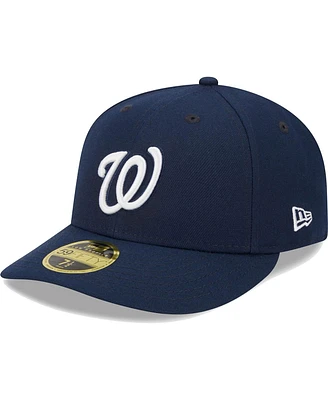 Men's New Era Navy Washington Nationals Oceanside Low Profile 59FIFTY Fitted Hat