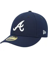 Men's New Era Navy Atlanta Braves Oceanside Low Profile 59FIFTY Fitted Hat