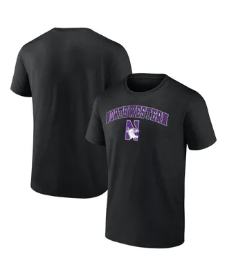 Men's Fanatics Black Northwestern Wildcats Campus T-shirt