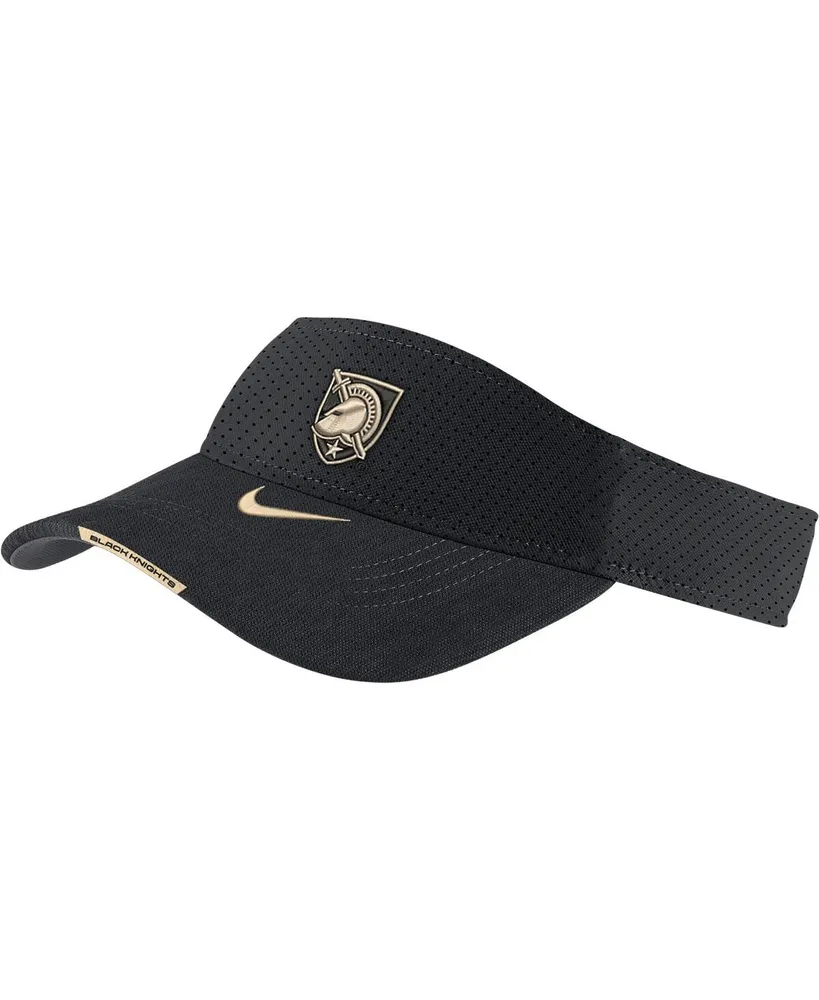 Men's Nike Black Army Black Knights Sideline Performance Adjustable Visor