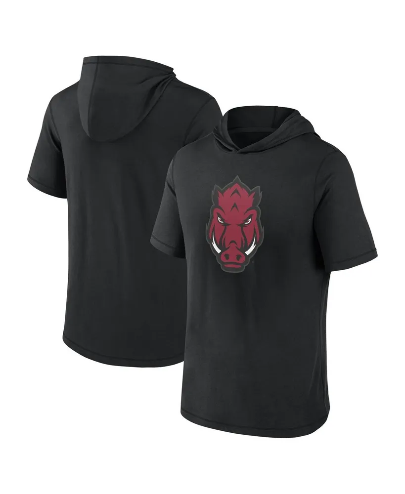 Men's Fanatics Black Arkansas Razorbacks Primary Logo Hoodie T-shirt