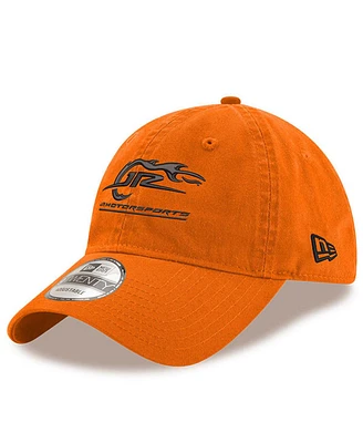 Men's New Era Orange Jr Motorsports Enzyme Washed 9TWENTY Adjustable Hat