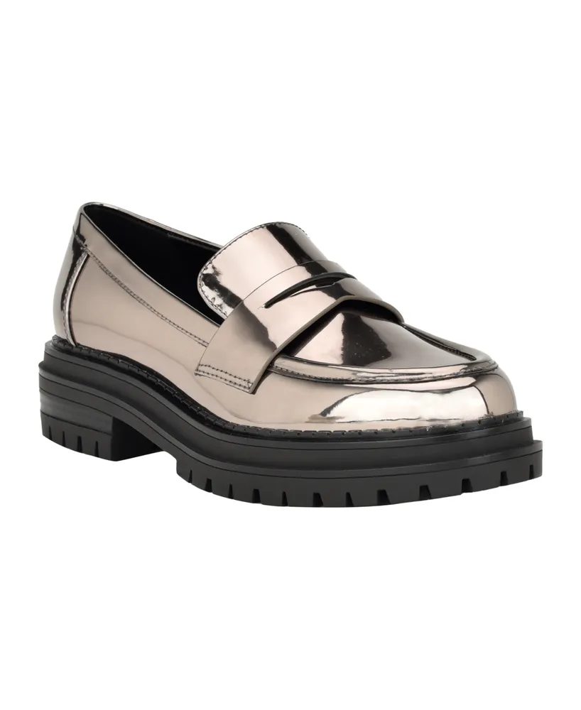 Calvin Klein Women's Grant Slip-On Lug Sole Casual Loafers