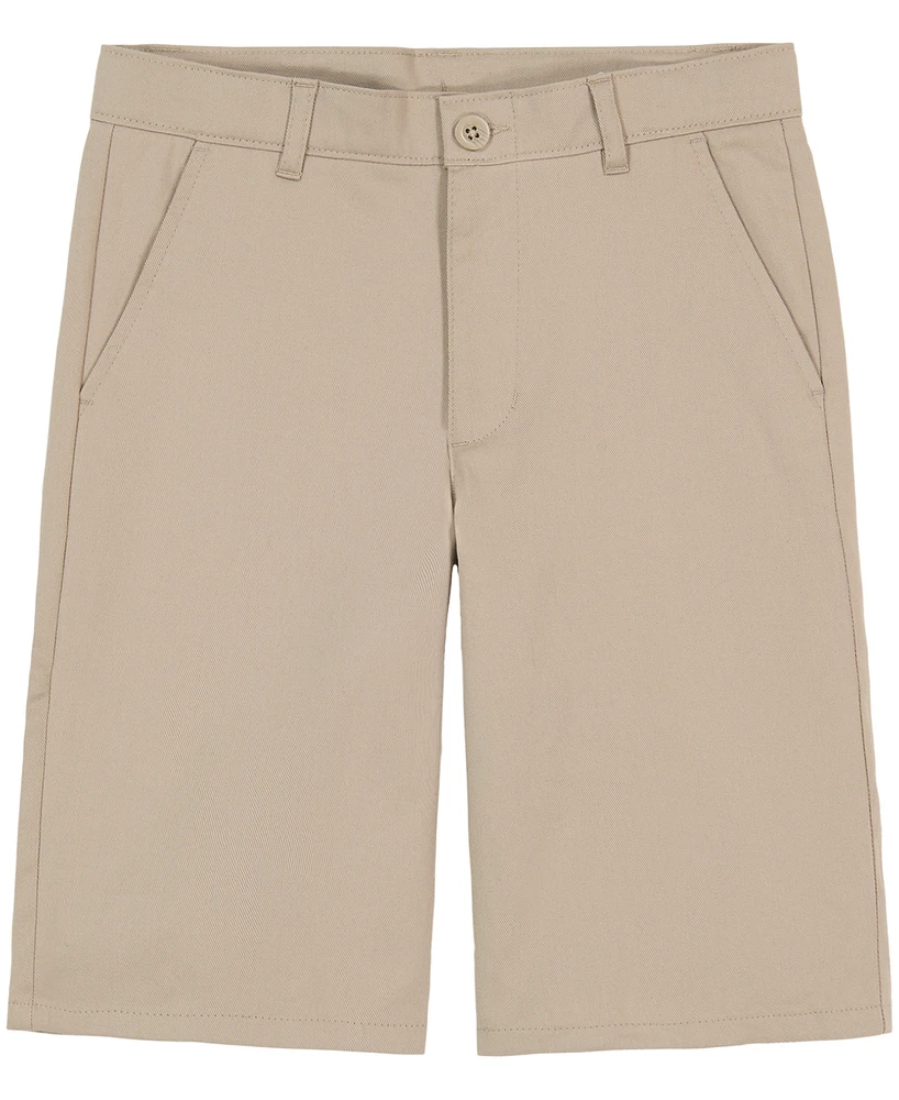 Nautica Little Boys Uniform Hunter Flat-Front Stretch Twill Shorts