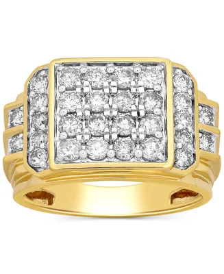 Men's Diamond Multi Cluster Ring (2 ct. t.w.) in 10k Gold