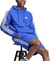 adidas Men's 3-Stripes 10" Fleece Shorts