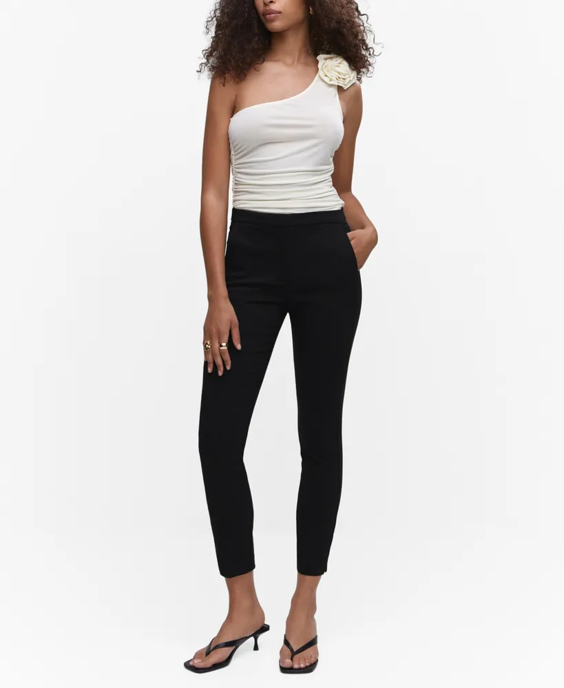 Mango Women's Crop Skinny Trousers