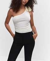 Mango Women's Crop Skinny Trousers