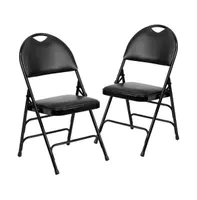 Emma+Oliver Pack Home & Office Easy-Carry Party Events Padded Folding Chair