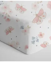 Living Textiles Baby Girls Cotton Jersey Crib Sheet