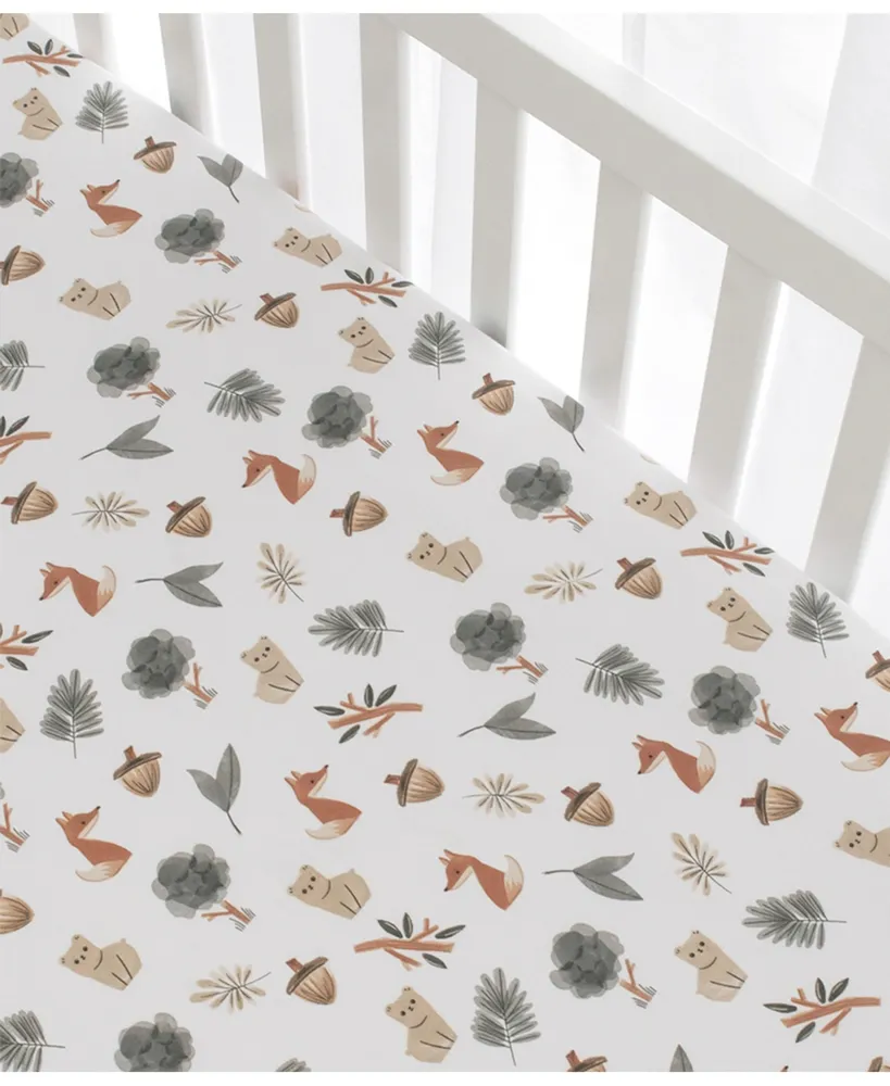 Living Textiles Baby Boys Printed Jersey Crib Sheet