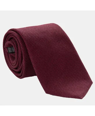 Elizabetta Big & Tall Chianti - Extra Long Silk Grenadine Tie for Men