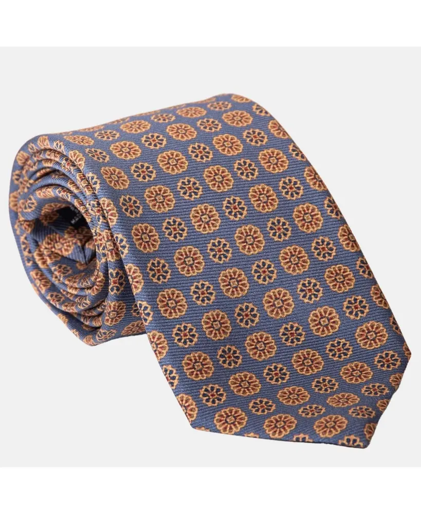 Elizabetta Big & Tall Claudius - Printed Silk Tie for Men