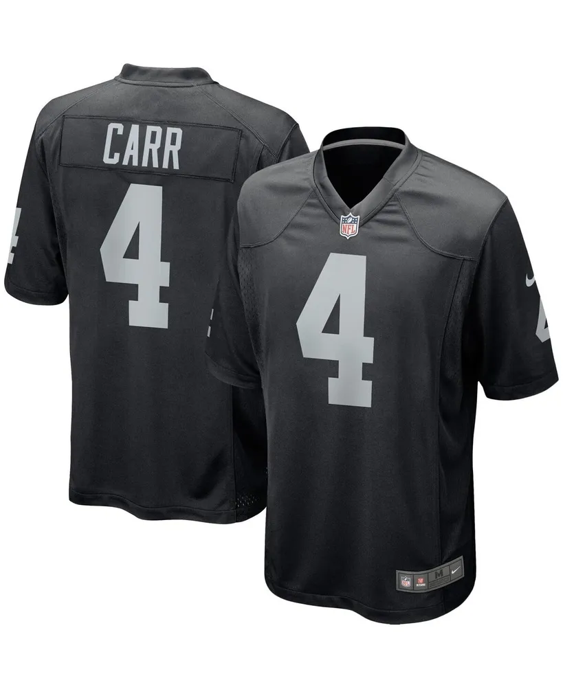 Women's Derek Carr Gray Oakland Raiders Pocket Name & Number