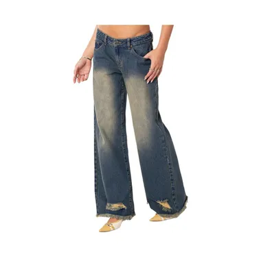 Women's Orbit Washed Low Rise Jeans