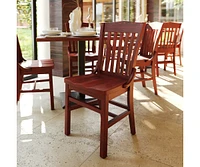 Emma+Oliver School House Back Wooden Restaurant Dining Chair