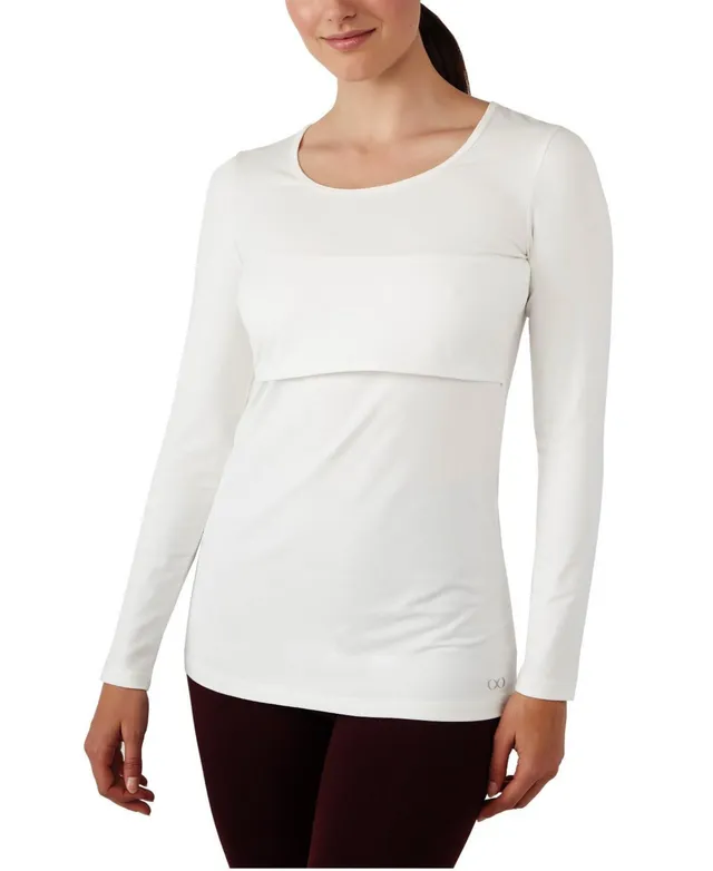 Modern Eternity Maternity Charlotte Long Sleeves Round Neck Nursing Top