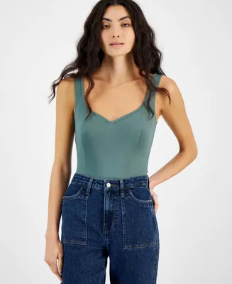And Now This Women's Ponte-Knit Sweetheart-Neck Bodysuit, Created for Macy's