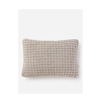 Sunday Citizen Snug Waffle Decorative Pillow, 12" x 18"