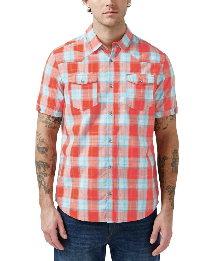 Buffalo David Bitton Men's Saturo Short-Sleeve Shirt