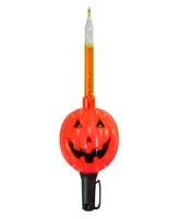 10-Count Jack O' Lantern Halloween Bubble Light Set, 9' Black Wire