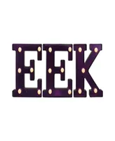 Northlight 6.5" Led Lighted 'Eek' Halloween Marquee Sign