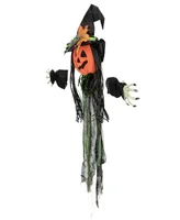 Creepy Jack-o'-Lantern 3-d Halloween Window Decoration Set, 3-Piece