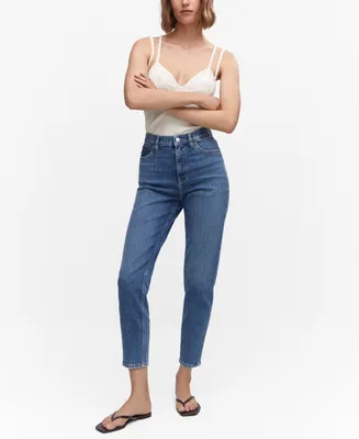 Mango Women's Mom Comfort High-Rise Jeans