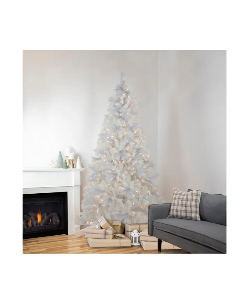 7.5' Pre-Lit Seneca Spruce Artificial Christmas Tree with Dual Function Led Lights