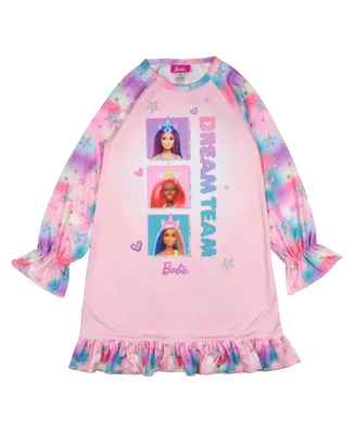 Barbie Girls' Dream Team Characters Unicorn Kids Sleep Pajama Nightgown