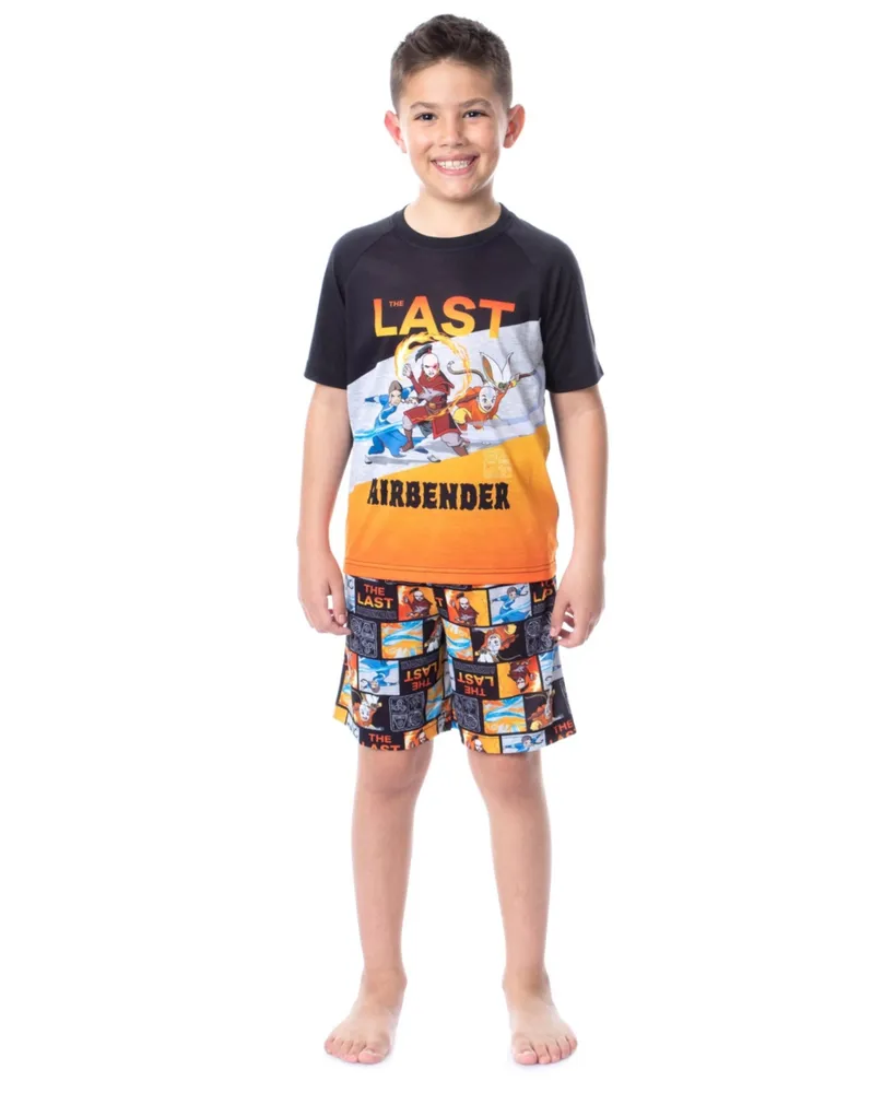 Avatar The Last Airbender Nickelodeon Boys' Avatar The Last Airbender  Cartoon Kids Pajama Set