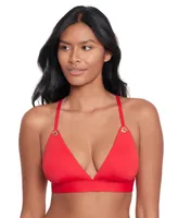 Lauren Ralph Lauren Women's Toggle V-Neck Bikini Top