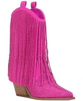 Jessica Simpson Paredisa Rhinestone Fringe Cowboy Booties